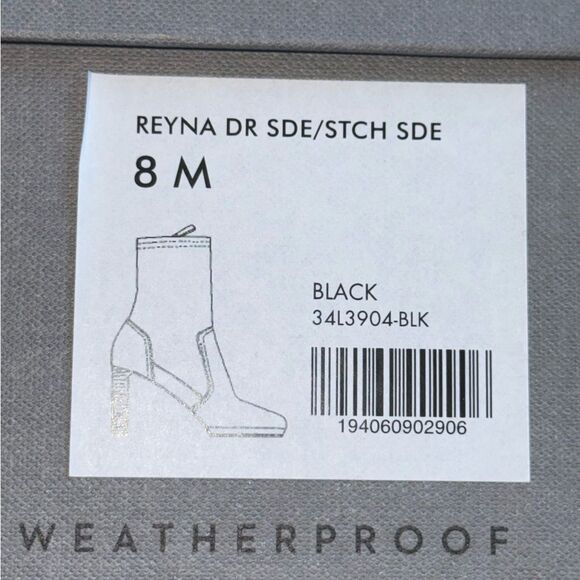 EUC AQUATALIA Weatherproof Reyna Black Suede Booties Size 8M with Dust Bag - Picture 5 of 9